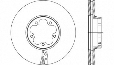 OPEN PARTS bda273320 -  Тормозной диск
